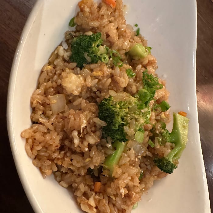  Vegetable fried rice.
