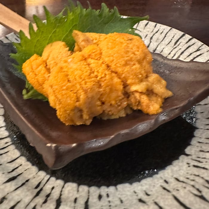 Japanese Sea Urchin Sashimi.