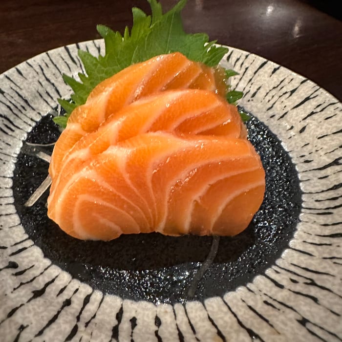 Salmon Sashimi.