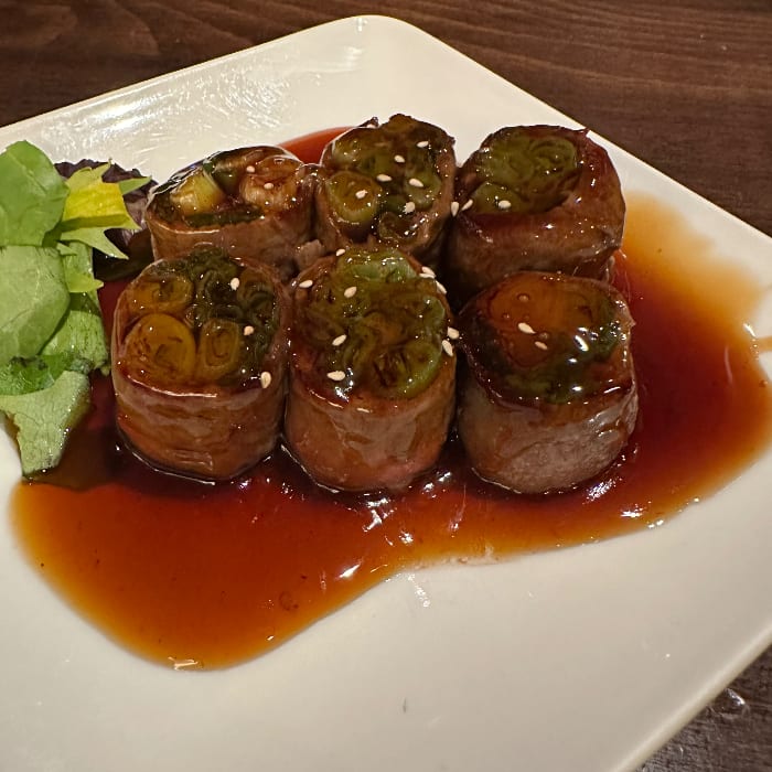 Beef Negimaki Appertizer.