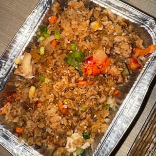 Lobster and bacon fried rice