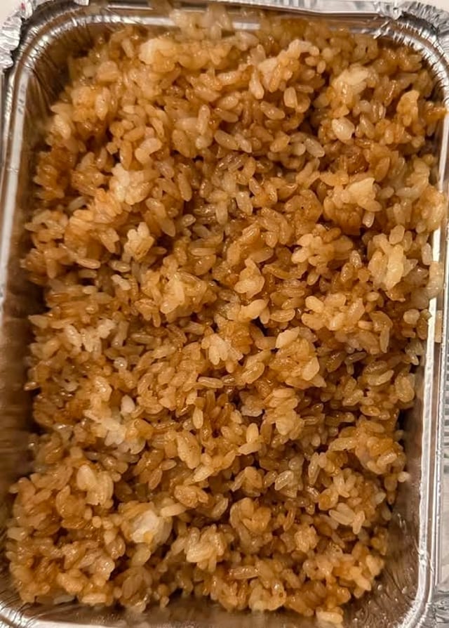 Plain fried rice.