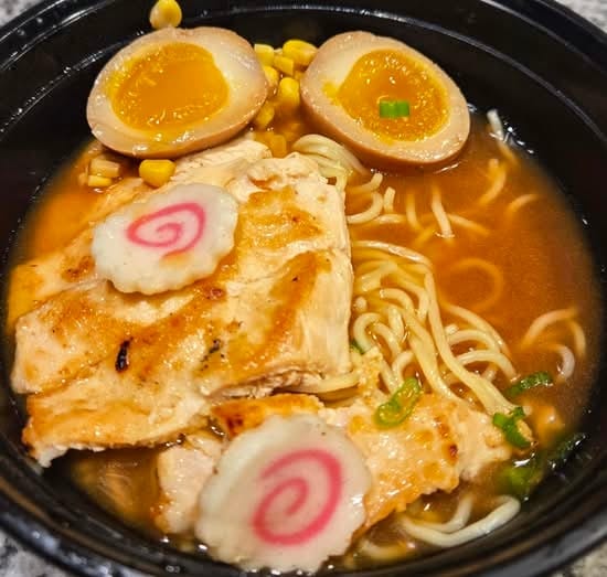 Miso Ramen with chicken.