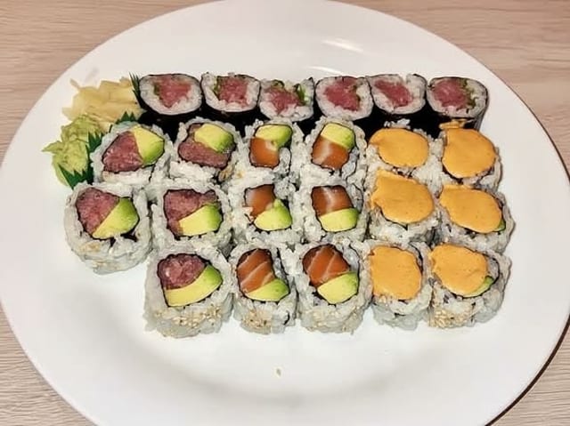 Spicy Tuna and Avocado.